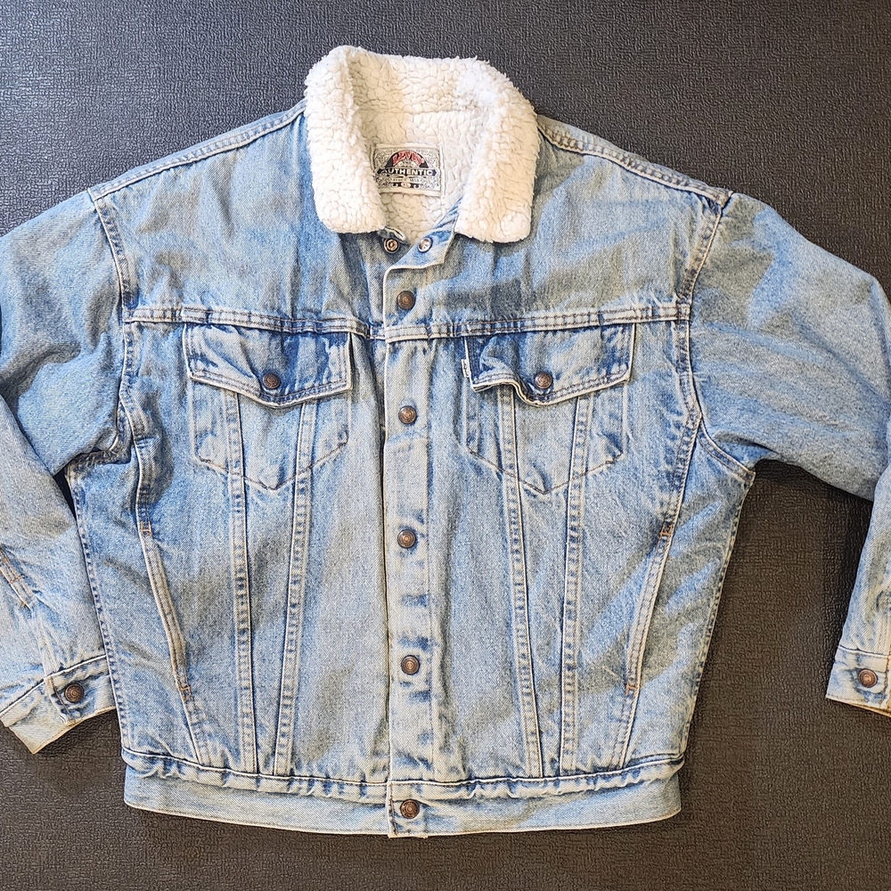 Levi's Light Blue Denim Sherpa-Lined Jacket